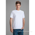 Plain white custom LOGO men t shirt made of 100% cotton in stock, advertisement men t shirt wholesale cheap price.